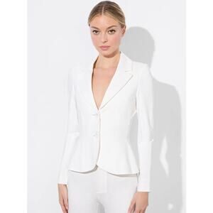 ALICE + OLIVIA Iana Sculptured Blazer Off-White
